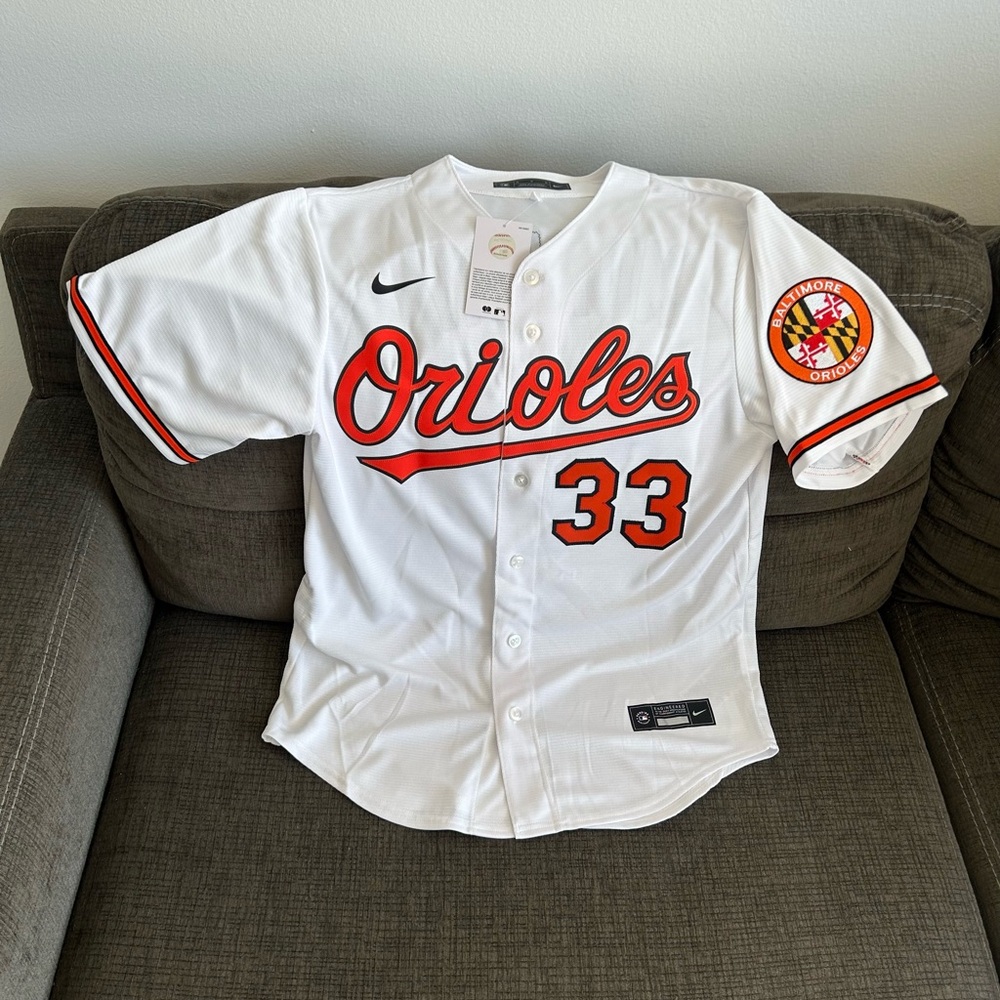 Nike Authentic Baltimore Orioles Eddie Murray Baseball White Jersey Men’s Sz: M - Picture 1 of 8